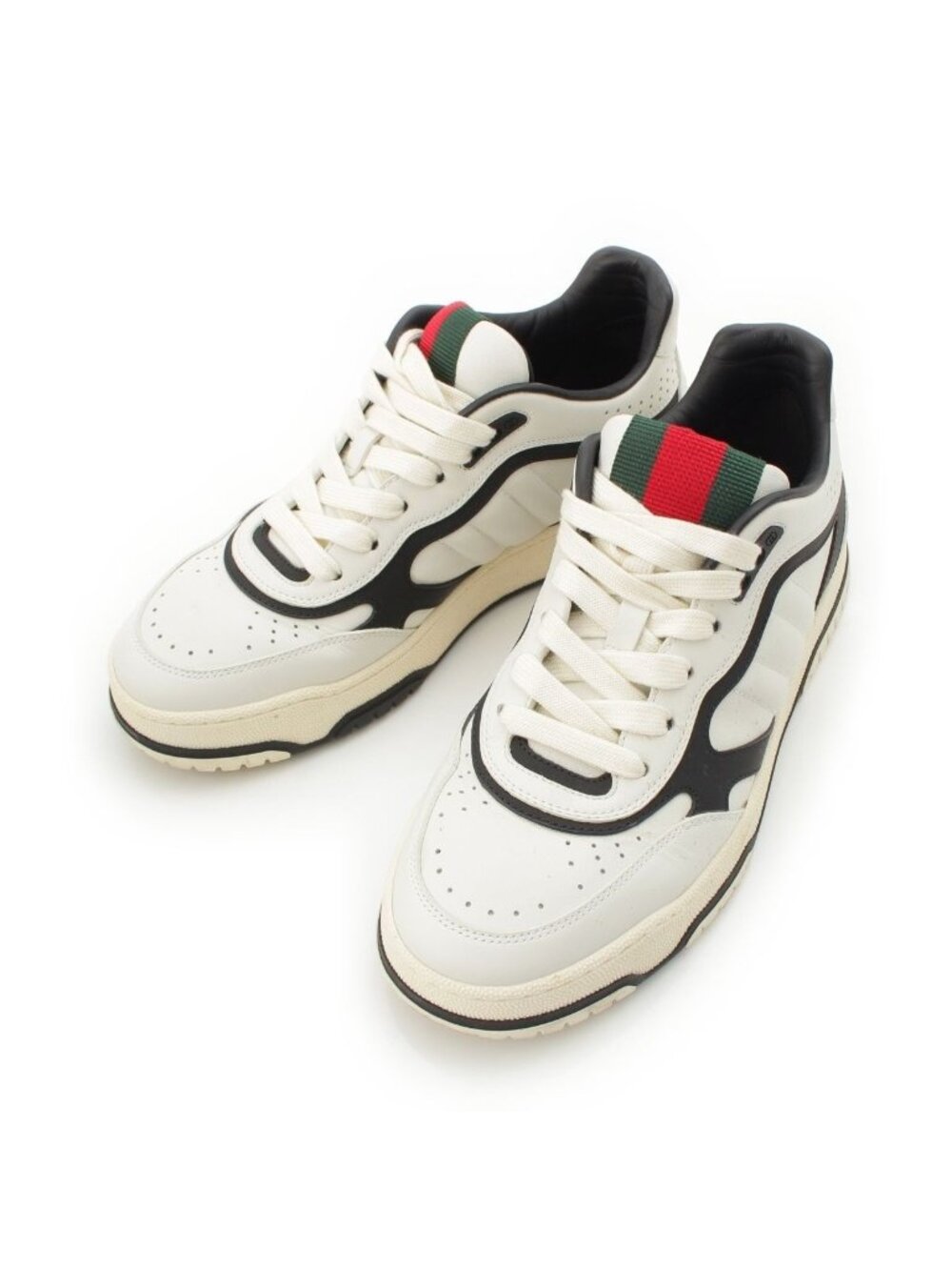 Gucci Re Web Leather Sherry Line Low-Top Sneakers White